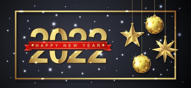 Buon natale e felice anno nuovo 2022 banner