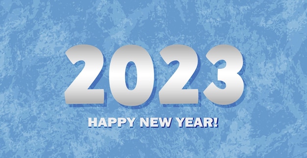 기쁜 성 탄과 새 해 복 많이 받으세요 2023 밝은 질감 배경 엽서 웹 템플릿 벡터