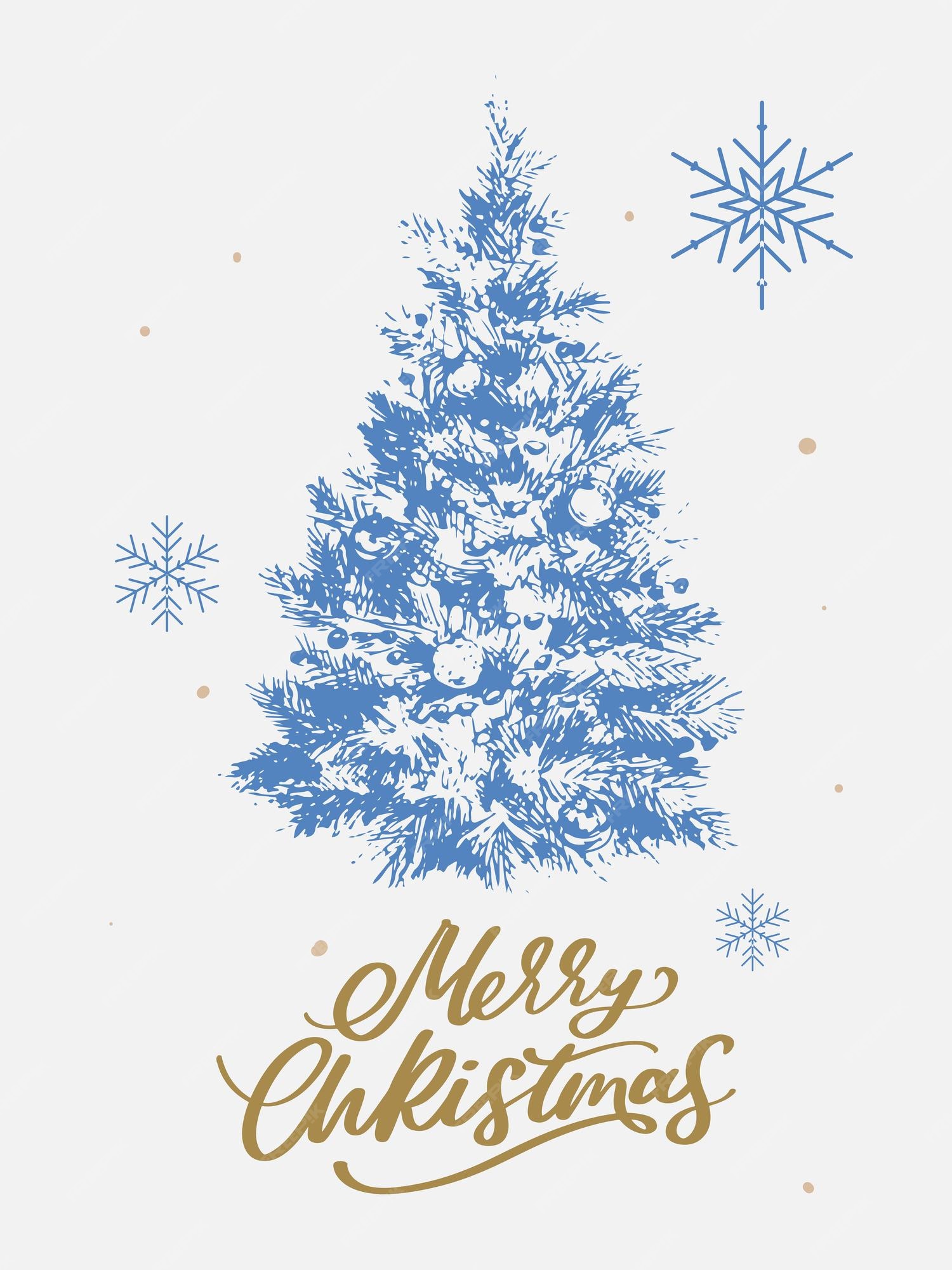 Premium Vector Merry christmas happy new year 2023 typography set