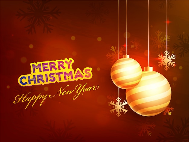 Premium Vector | Merry christmas and happy new year background.