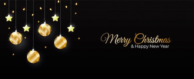 Merry christmas and happy new year background