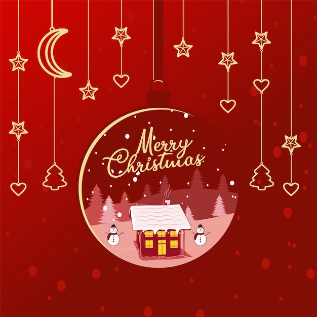 Merry christmas and happy new year background