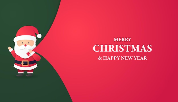 Merry christmas and happy new year background