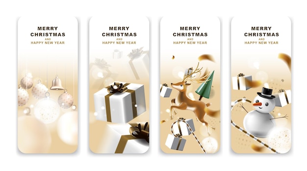 Vector merry christmas and happy new year banner with decoration for christmas festival