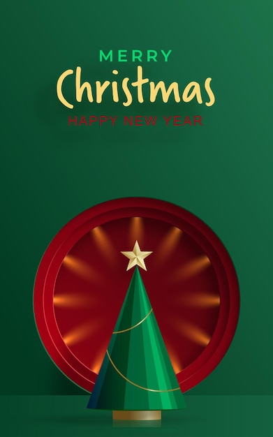 Vector merry christmas and happy new year and festivals or greeting festival