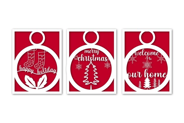 Merry Christmas and happy new year greeting card illustration background.