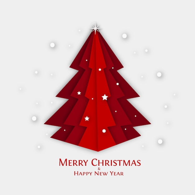 Vector merry christmas and happy new year greeting card.