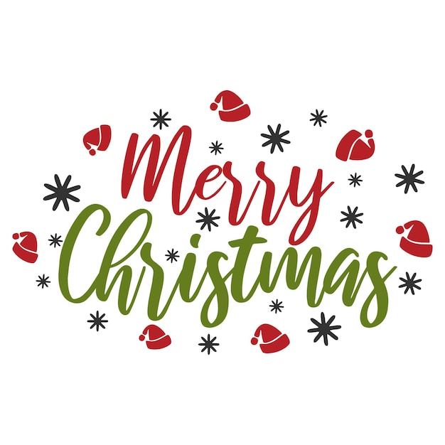 Merry christmas and happy new year lettering background, christmas background design