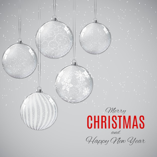 Vector merry christmas and happy new year posters.