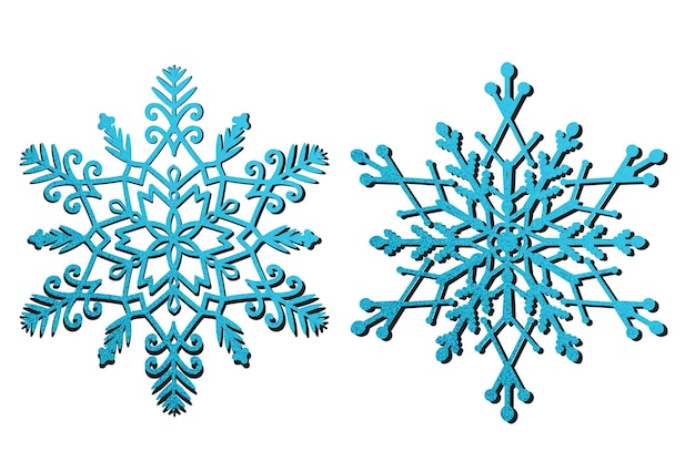 Merry Christmas and happy new year snowflake background illustration.