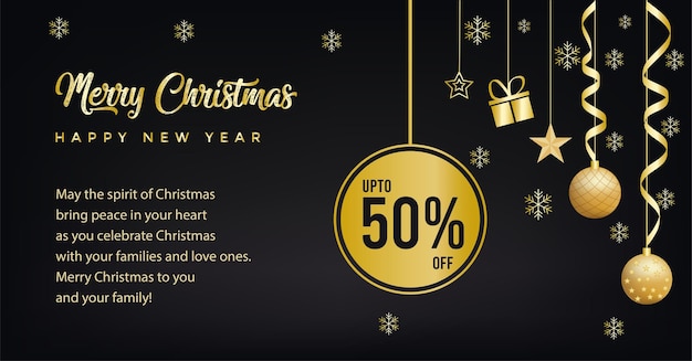 Merry Christmas and Happy New Year special Christmas offer