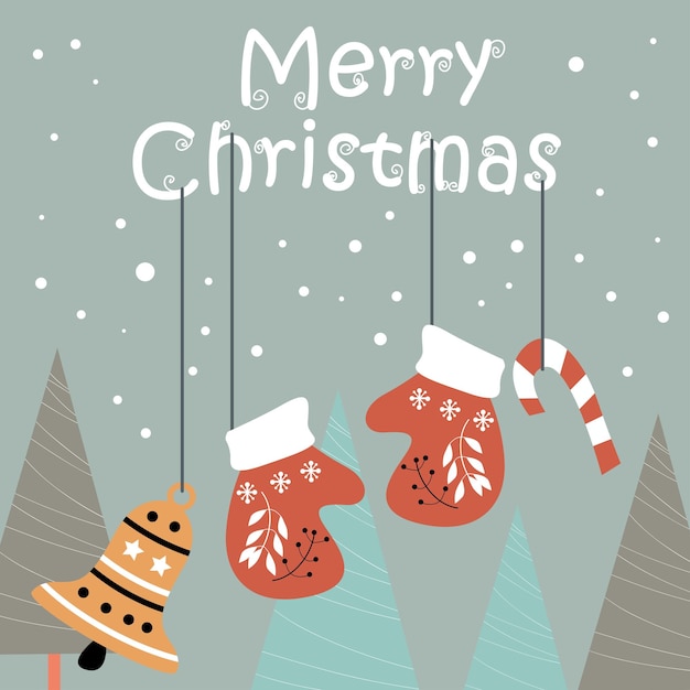 Merry Christmas and Happy New Year typography vector design for greeting cards and poster