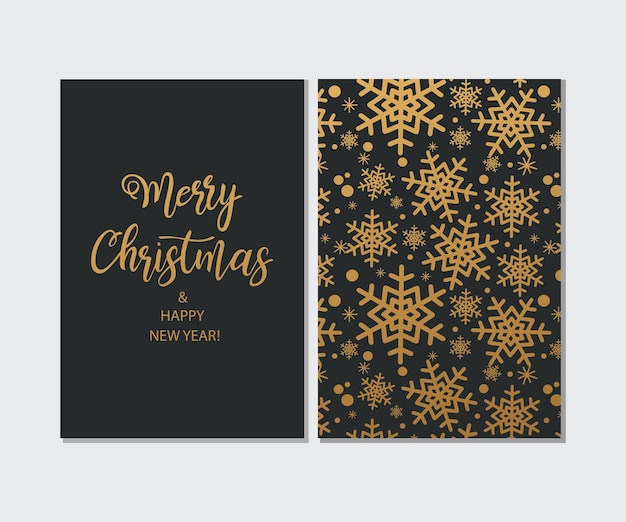 Merry Christmas and Happy New Year Vector illustration