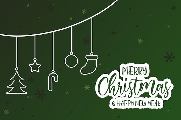 Merry christmas and happy new year with santa claus free vector