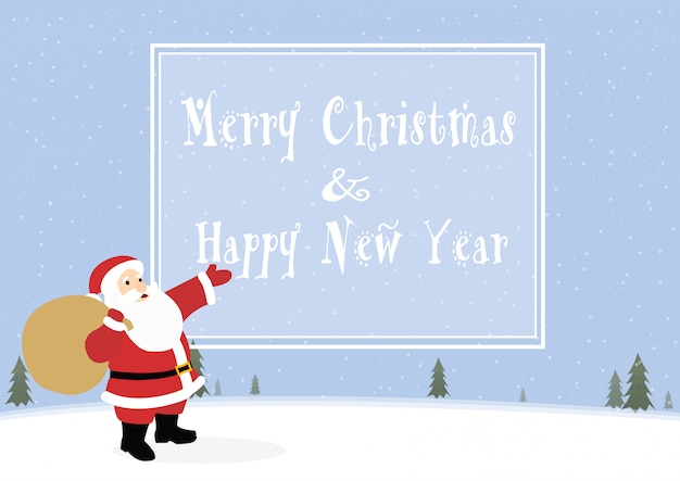 Vector merry christmas and happy new year