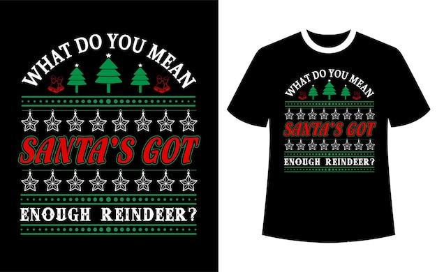 Merry christmas and holiday tshirt design