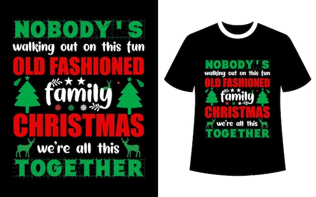 Merry Christmas and holiday tshirt design