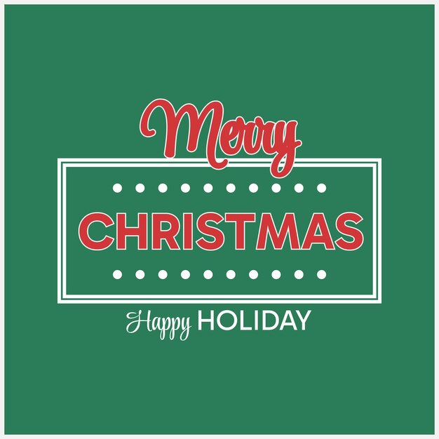 Vector merry christmas holiday vector design