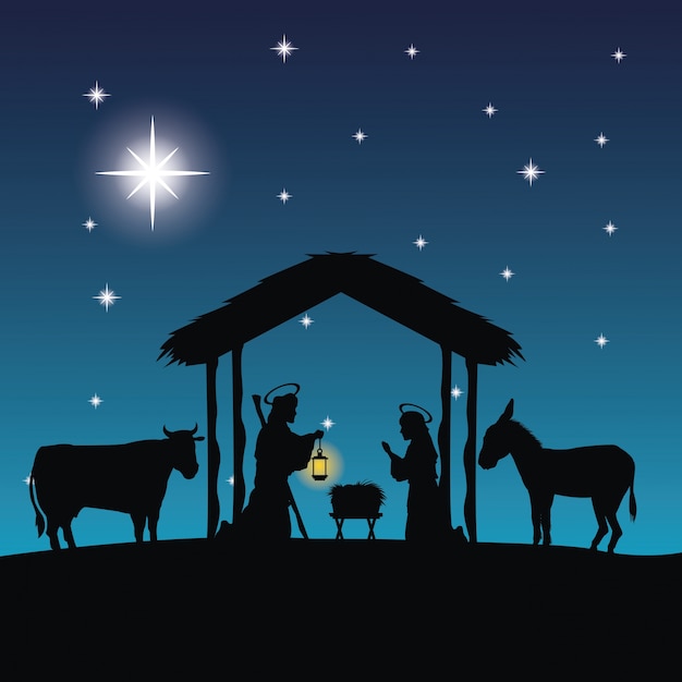 Merry Christmas and holy family