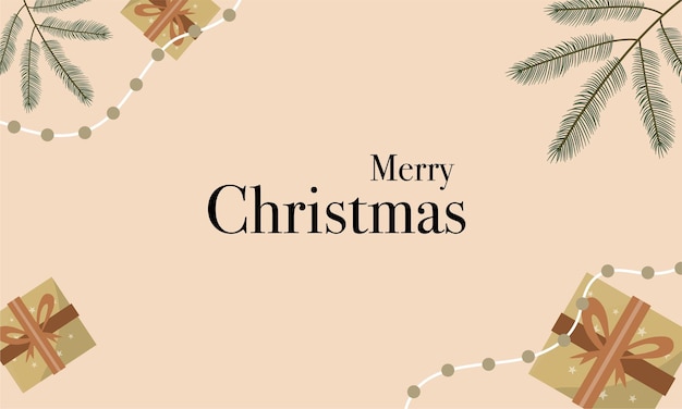 Merry christmas illustration vector