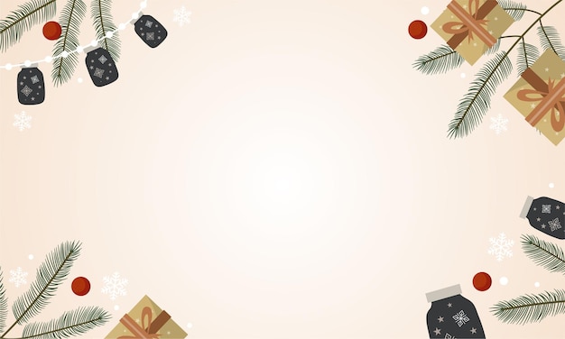 Merry christmas illustration vector