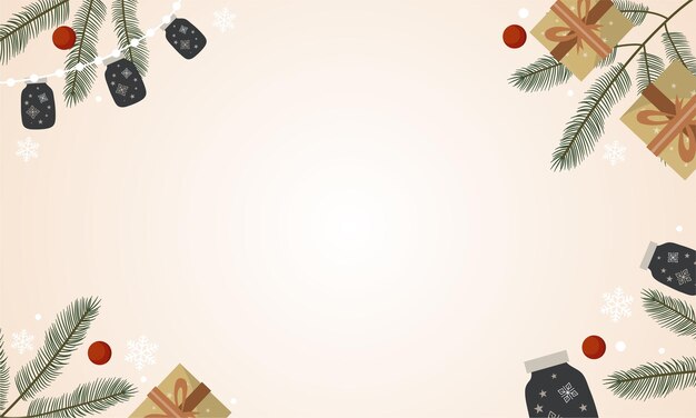 Vector merry christmas illustration vector