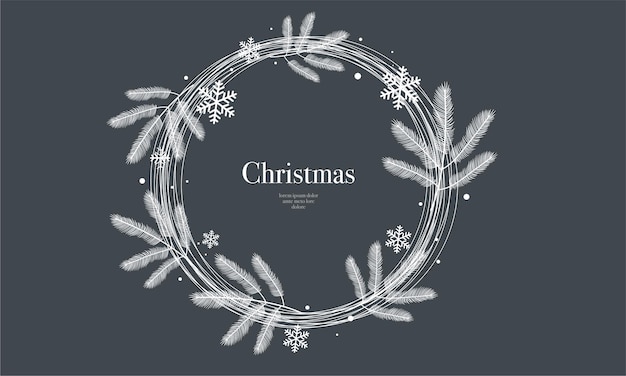 Merry christmas illustration vector