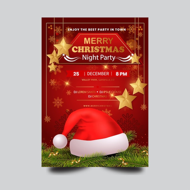 Merry Christmas Invitation Card