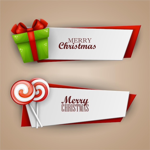 Merry Christmas Label vector bestand