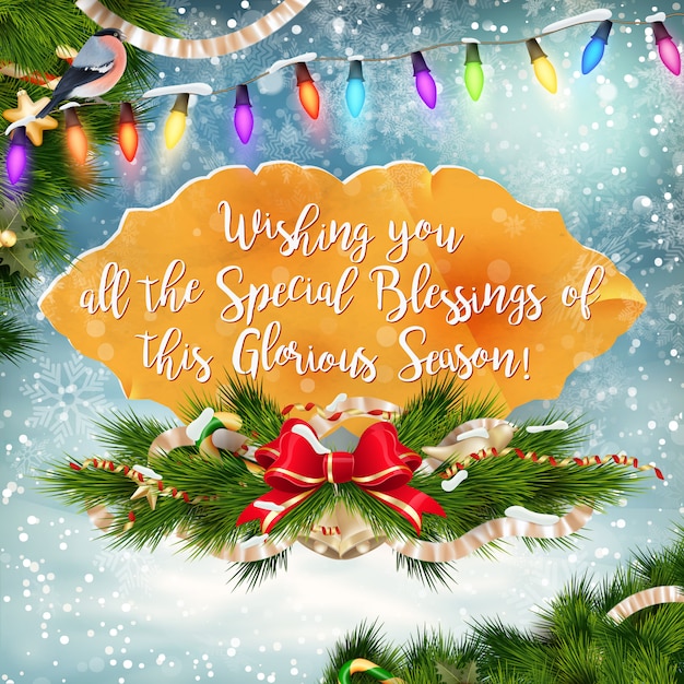 Vector merry christmas lettering design.