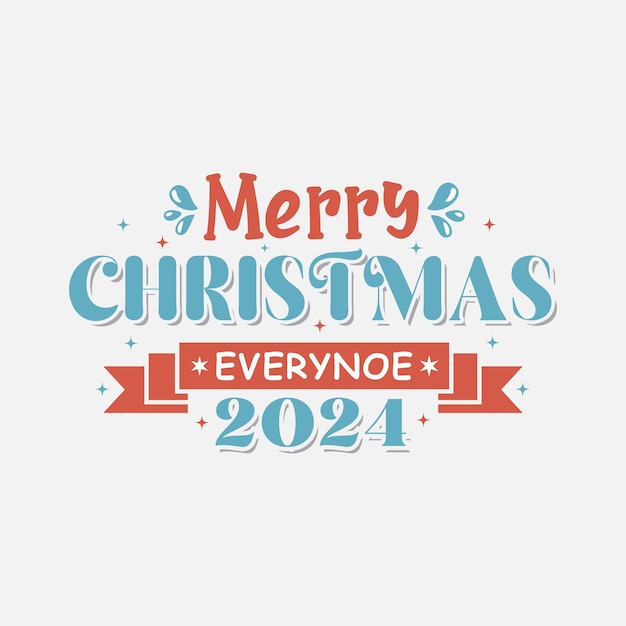 Merry Christmas lettering and Happy new year lettering