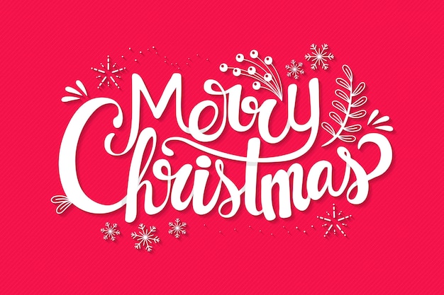 Merry christmas lettering