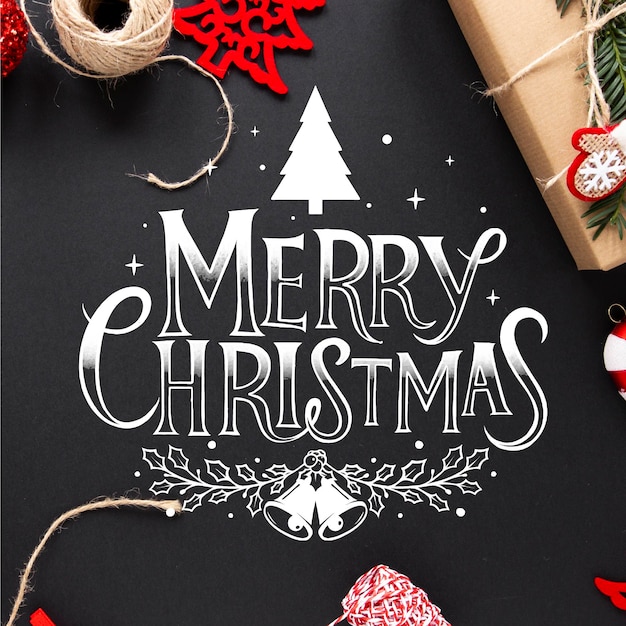 Vector merry christmas lettering