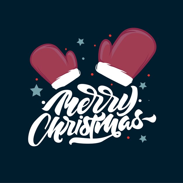 Merry christmas lettering