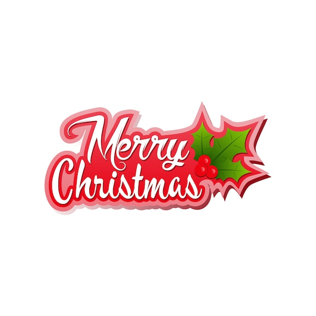 Merry christmas logo natal