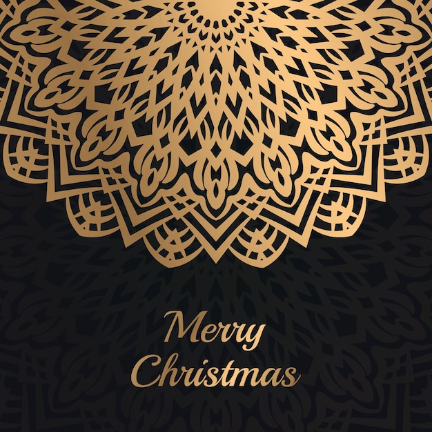 Merry christmas Mandala background Design