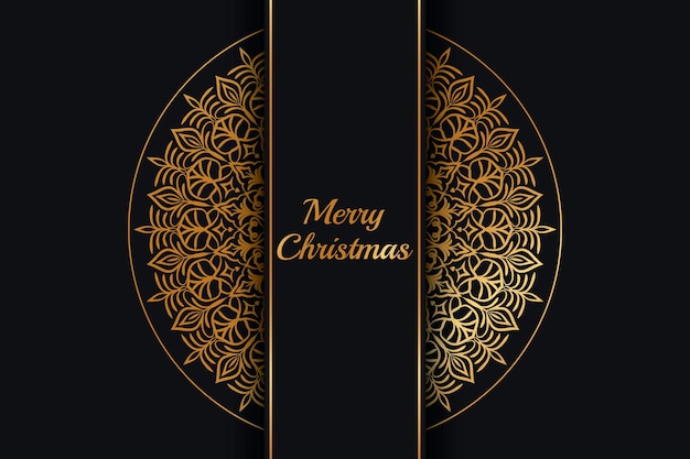 Merry christmas Mandala background Design