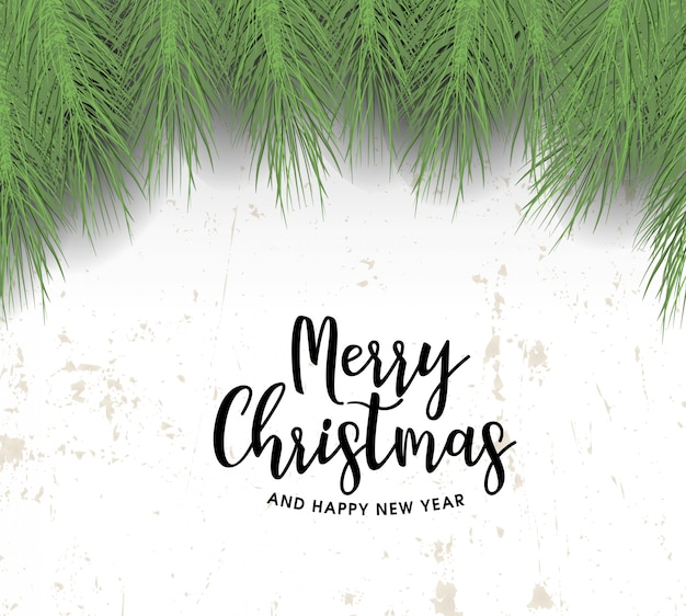 Vector merry christmas minimal vector