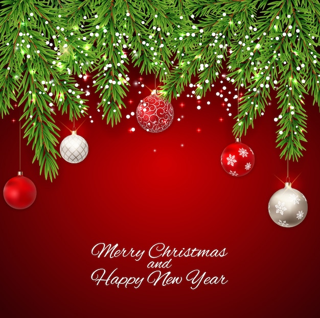 Premium Vector | Merry christmas and new year background.