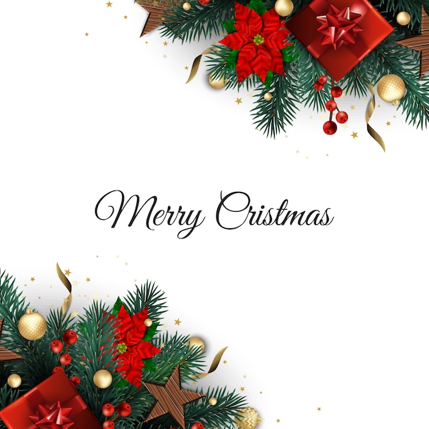 Merry christmas and new year background