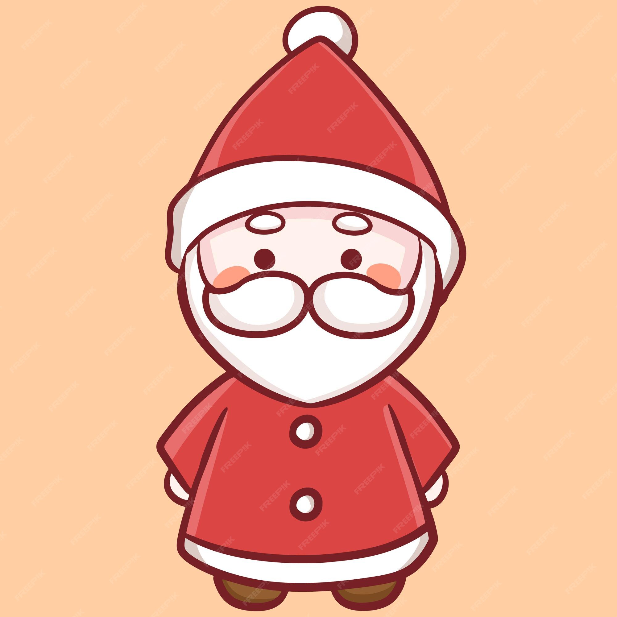 Premium Vector  Merry christmas new year cartoon chibi veator 15