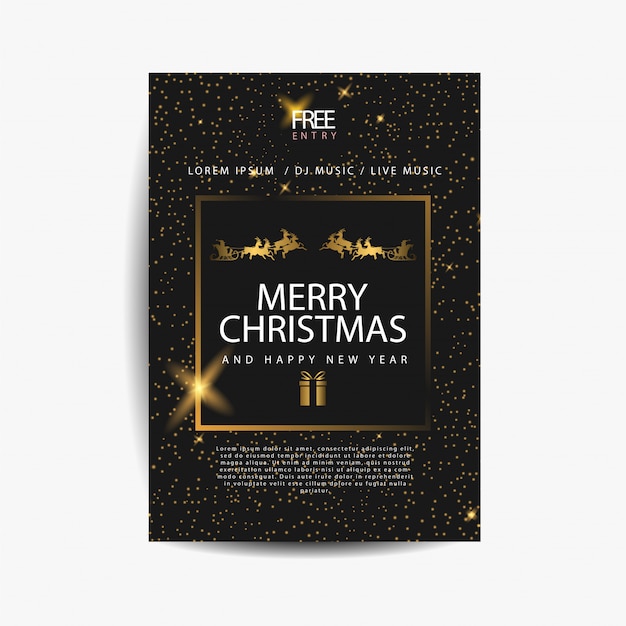 Merry christmas party invitation