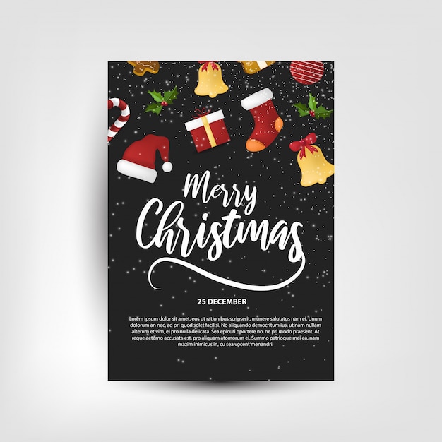 Merry christmas party invitation