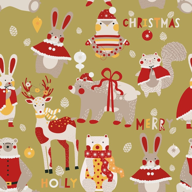 Merry christmas pattern