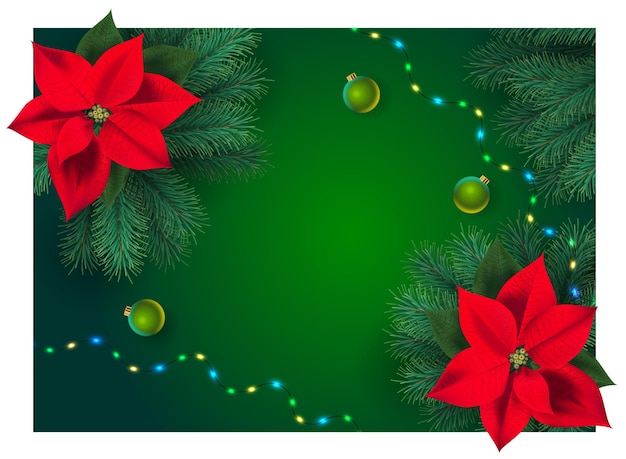 Merry christmas poster banner cover decoration achtergrondvector