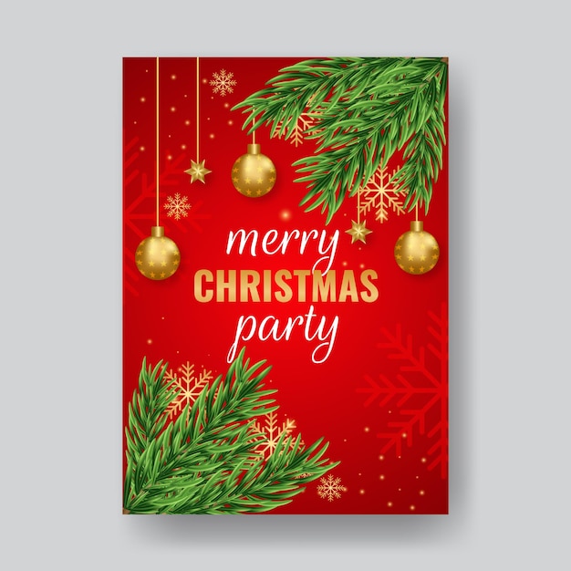 merry christmas poster design