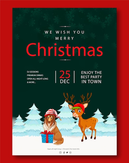 merry Christmas Poster Design