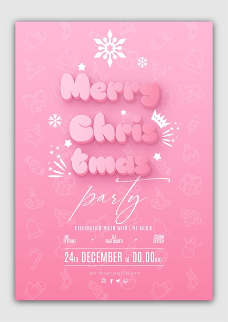 Merry christmas poster