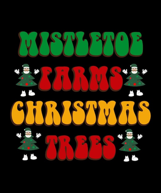 Merry christmas retro svg best t-shirt design, christmas, typography t-shirt premium vector