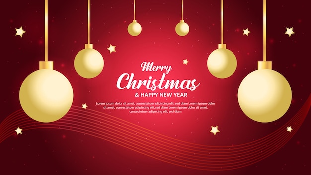 Merry Christmas rode achtergrond ontwerpconcept